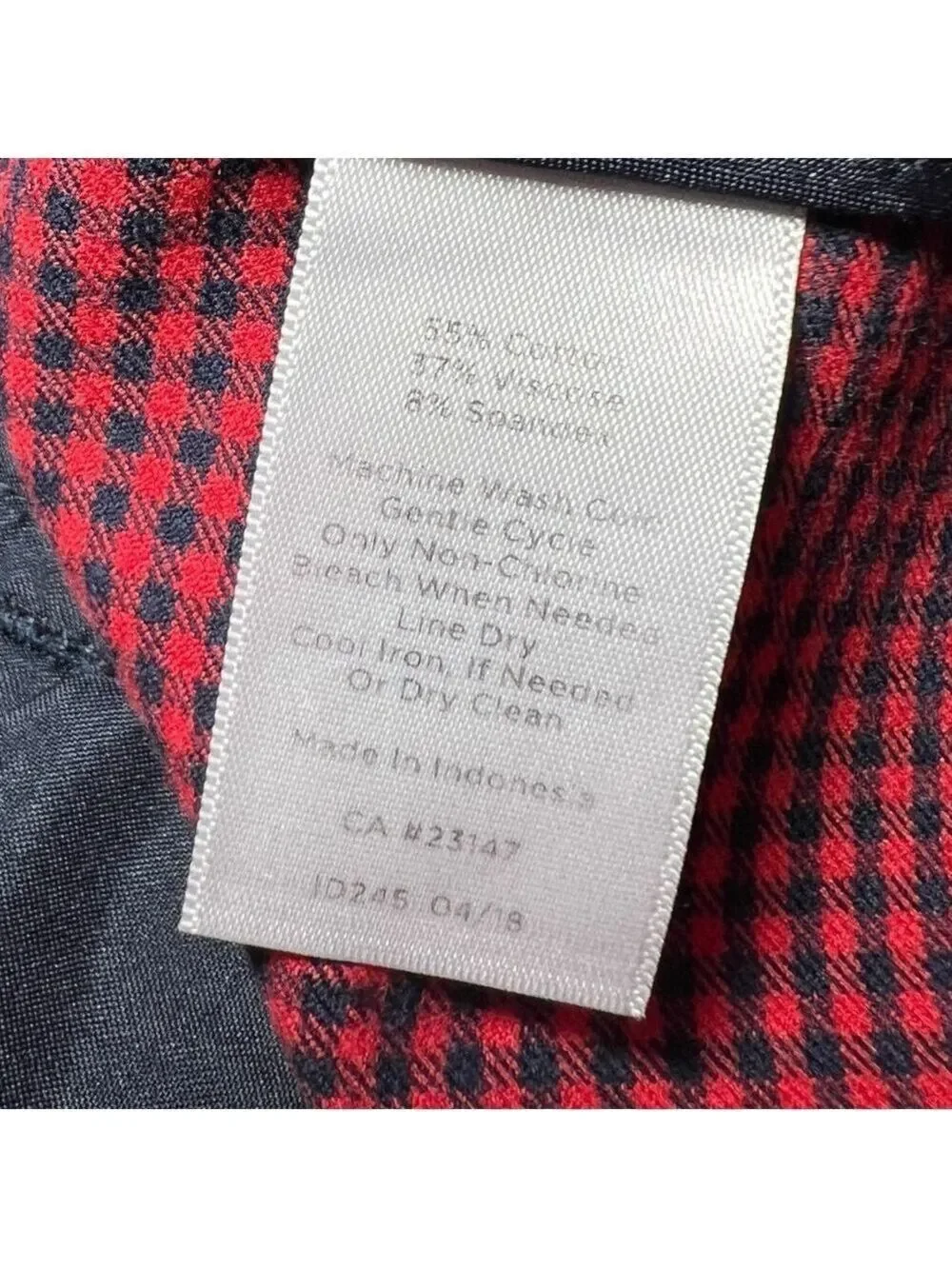 Talbots Women’s Chatham Ankle Pants Red Plaid Size 8P